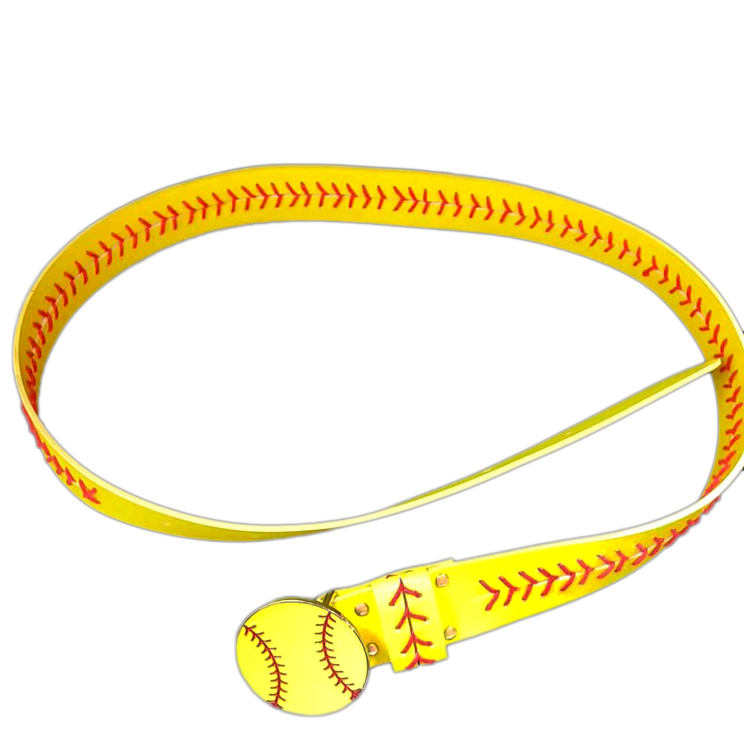 2022 Softball Baseball Sports Belt Handmade Men Women Leather Belt