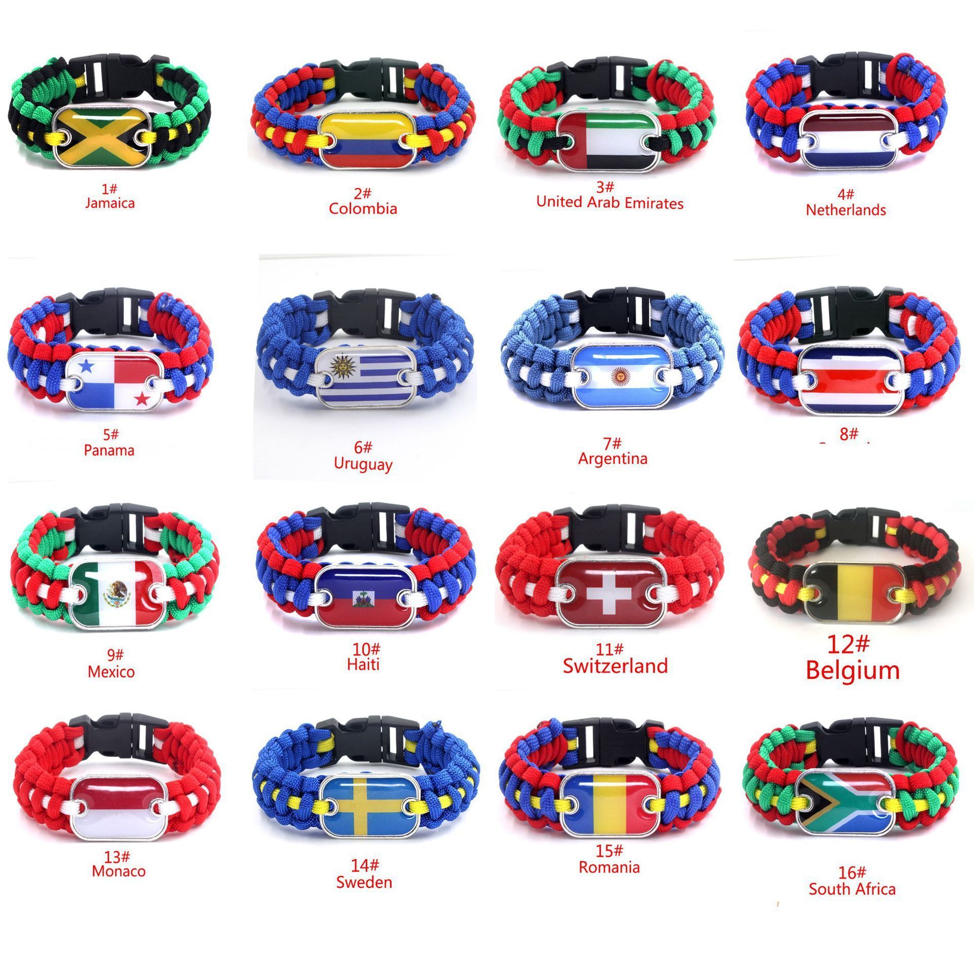 Hot Sale Cheap Paracord Bracelet Multifunction Bracelet, Fashion Parachute Rope Flags Bracelet