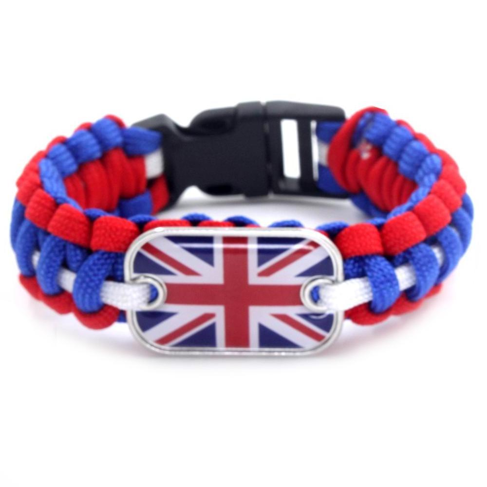 Hot Sale Cheap Paracord Bracelet Multifunction Bracelet, Fashion Parachute Rope Flags Bracelet