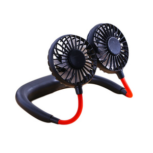 Hanging Neck USB Fan Portable Mini Fan Usb Rechargeable Cooling Hands-free Hanging Neck Fan for Outdoor Traveling