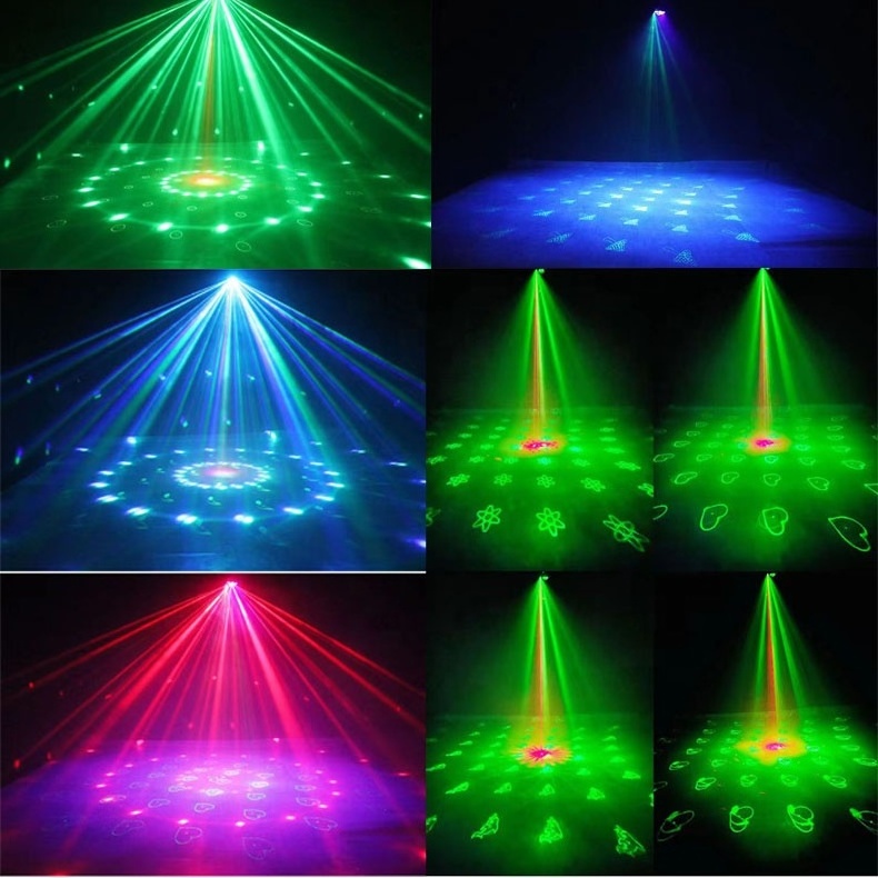 Dj Led Party Lights 5 Lens Dmx Laser Stage Club Light Disco Purple Violet Light Effects For Night Bar