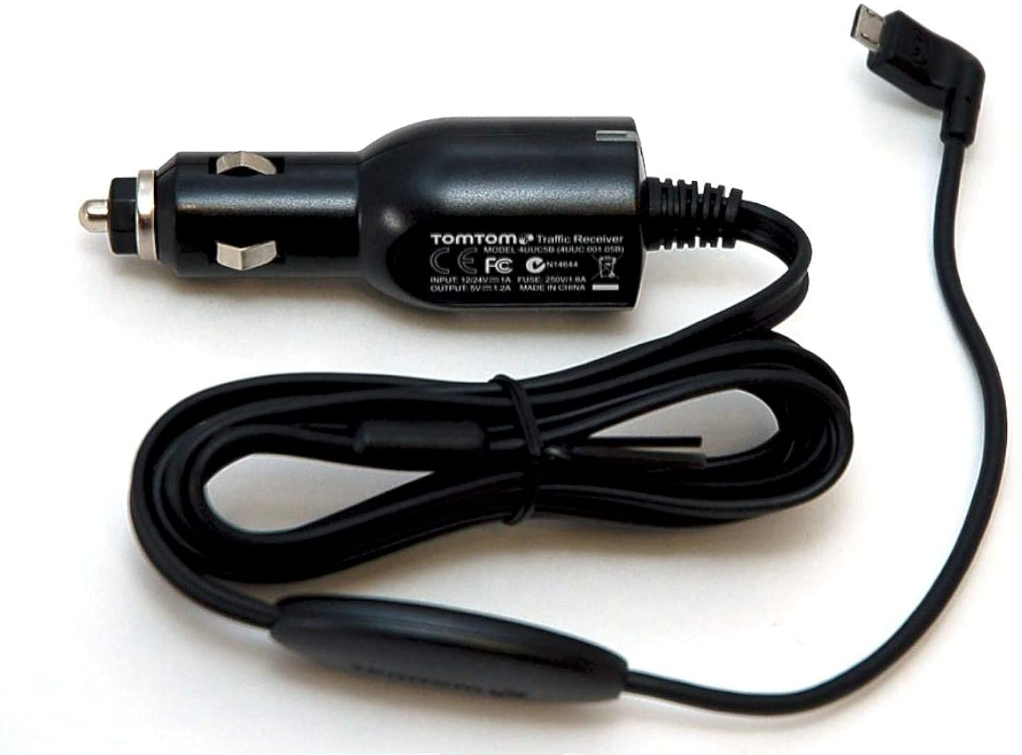 Original  Car Charger with integrated TMC Antenna with built in traffic TMC antenna for Mio/Navman GPS