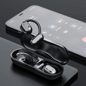 OWS Earphones Sweatproof Sport Headphones Deep Bass True Wireless Earbuds Stereo Sound Comfort Over-Ear Hooks for Gym Running