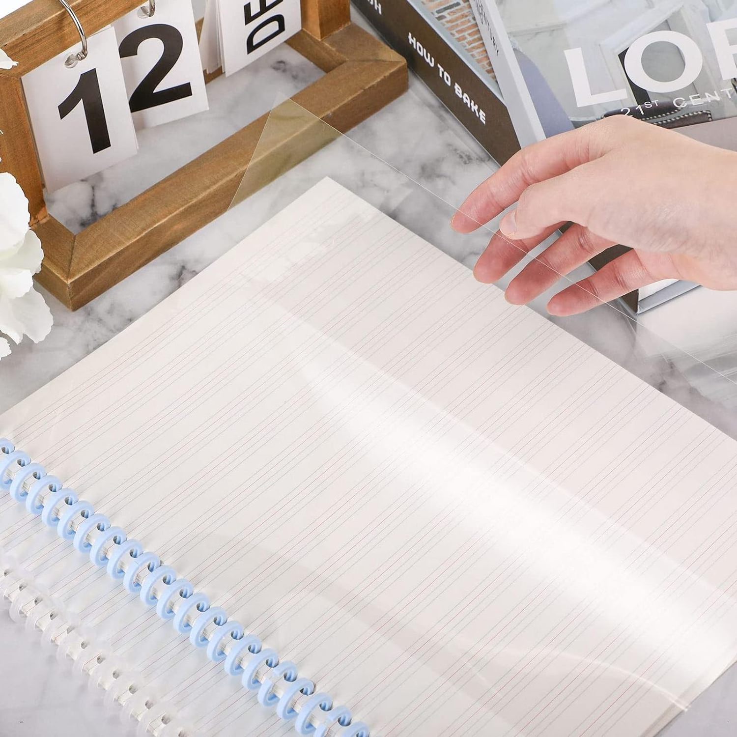 hongho Frosted PVC Document Binding Cover Transparent Color Custom Book Cover Plastic Sheet Paper Leminated Cover for Binding