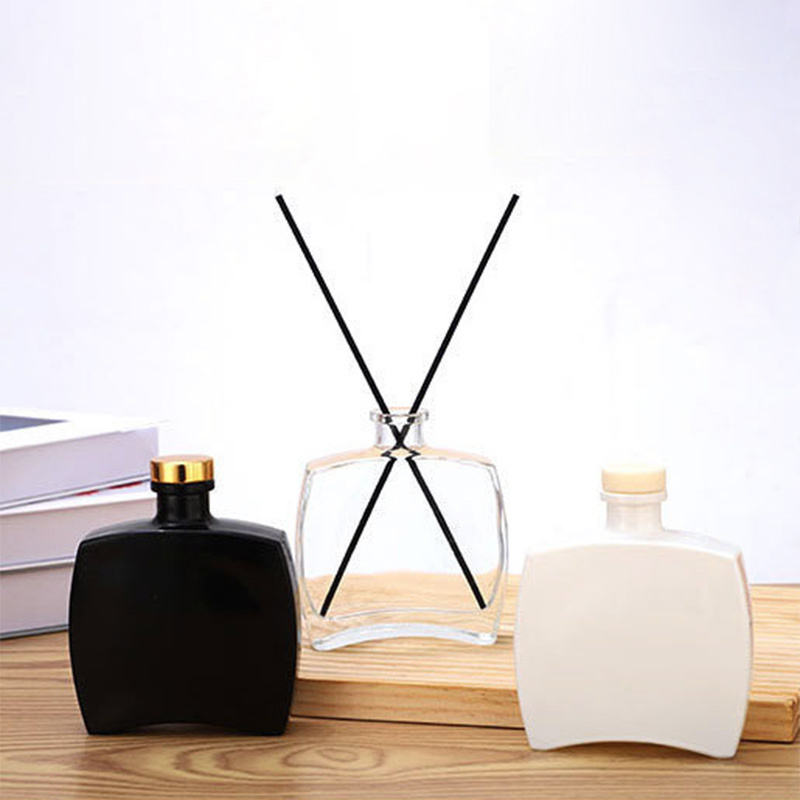 Empty Reed Diffuser Bottles Wholesale Reed Diffuser Glass Bottle Creative Luxury For Diffuser Black Matte 100 Ml