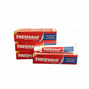 Freshdent fluoride whitening anti-cavity deep clean toothpaste