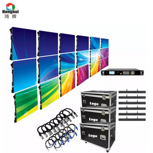 Honghui Indoor Full Color Rental Stage LED Screen Panel 500*500MM 3840hZ P2.604 P2.976 P3.91 LED Display Video Wall