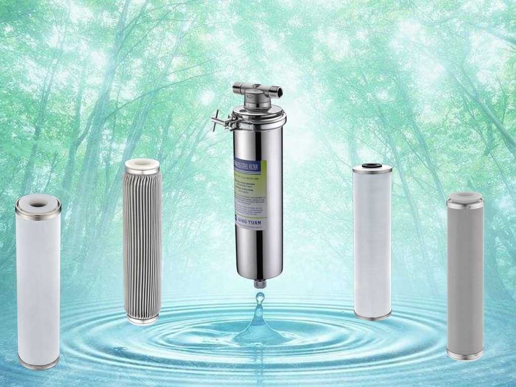 HONG HUI GS-10C Stainless Steel 304 Water Filter Housing Household Pre-filter Housing