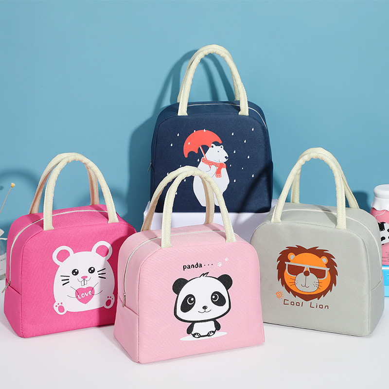 Hot selling cartoon insulated lunch bag keep warm cooler lunch box bag for office and kids