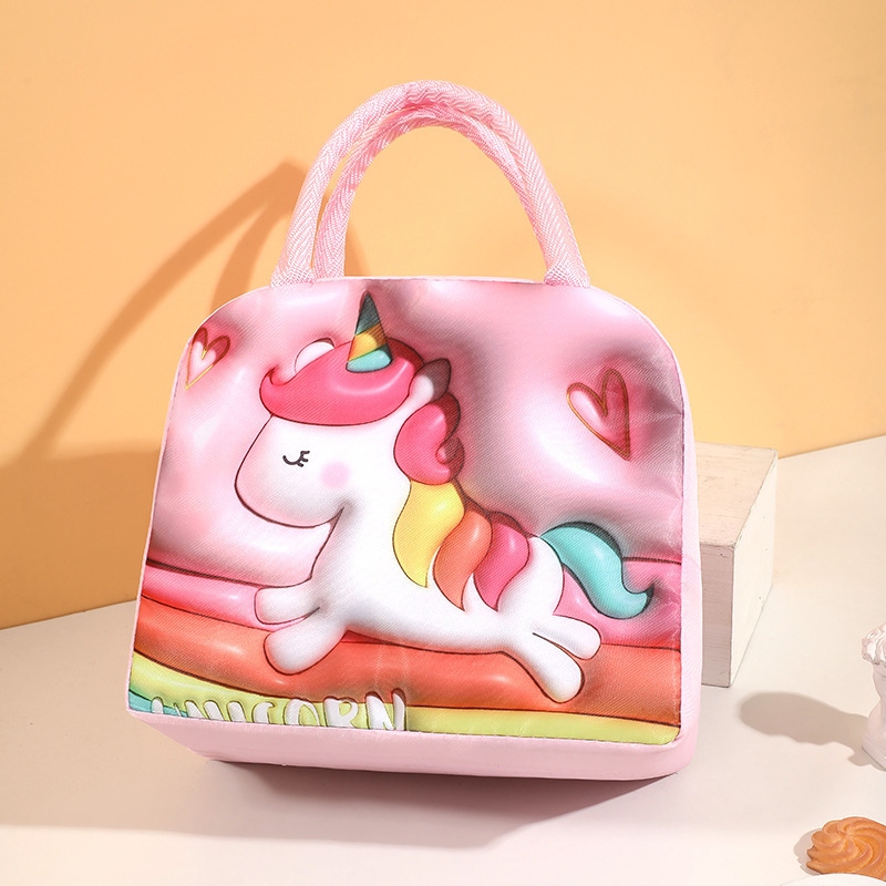 2023 new arrivals 3D cartoon cute lunch bag insulated soft bag cooler small picnic lunch box for kids