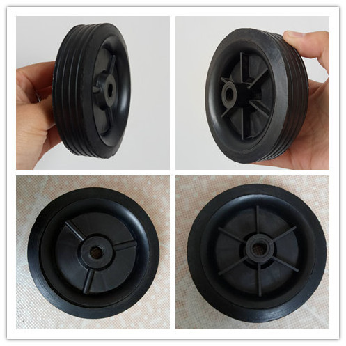 4*1 inch Flat Free Puncture Proof Solid Rubber Caster Tire Wheel for Stroller Wheel Toys Lawn Mover Wheel Cart