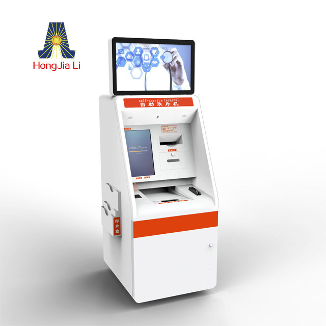 factory sale self service kiosk machine with card reader double screen kiosk bank ATM machine