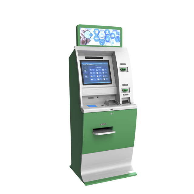 factory sale self service kiosk machine with card reader double screen kiosk bank ATM machine