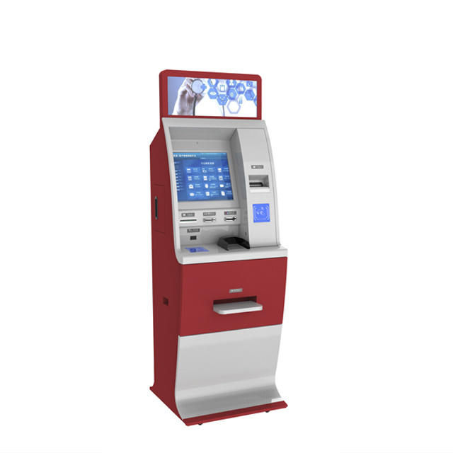 factory sale self service kiosk machine with card reader double screen kiosk bank ATM machine