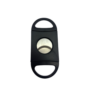 Metal Cigar Cutter Double Blade Plastic Stainless Cutter Durable Cigar Cutter