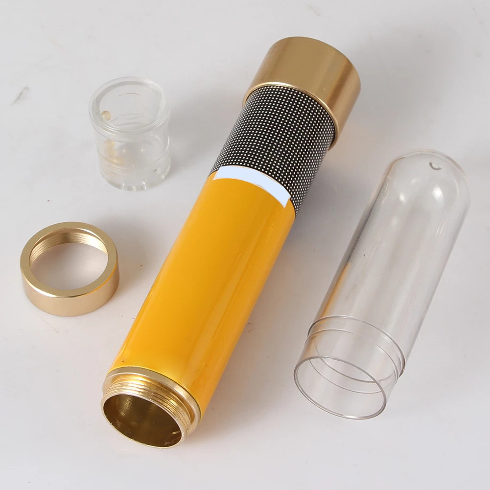 Metal Alloy Cigar Accessories Set With PP Tube Including Lighter, Ashtray, Tube , Cutter And Tube