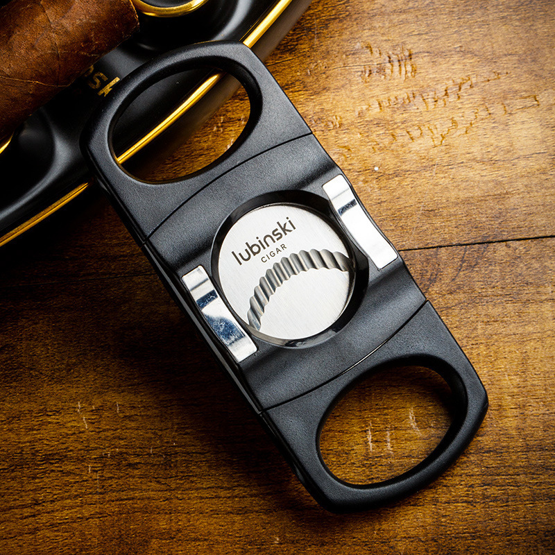 Portable Cigar Cutter Lighter And Ashtray Three-Piece Gift Box