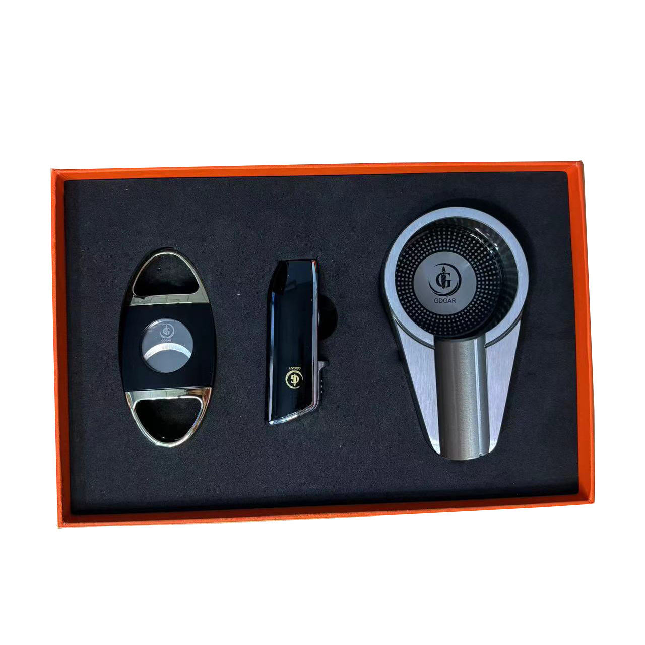 high-end cigar gift set cutter ashtray lighter