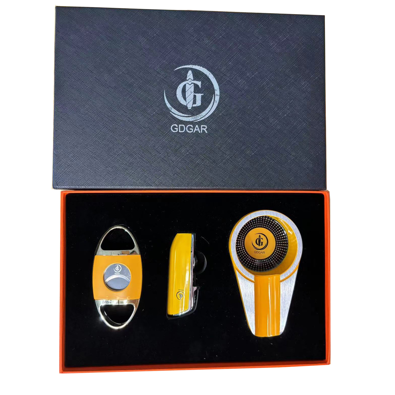 high-end cigar gift set cutter ashtray lighter