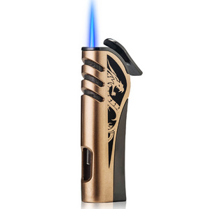 Straight gas lighter personality creative metal inflatable lighter