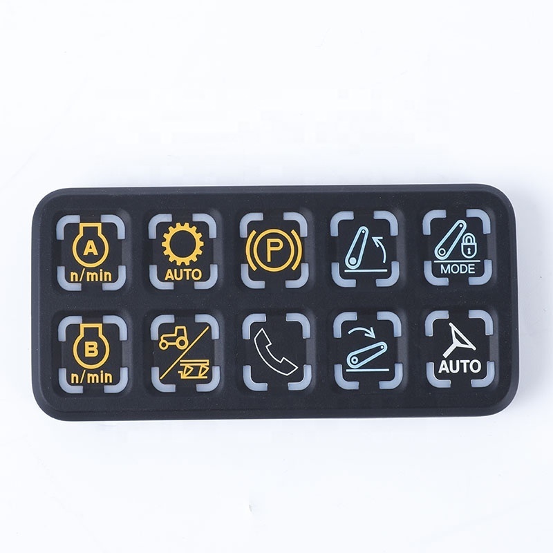 customized mechanical equipment control panel silicone rubber keypad button