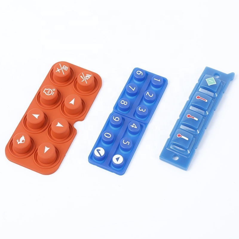 customized mechanical equipment control panel silicone rubber keypad button