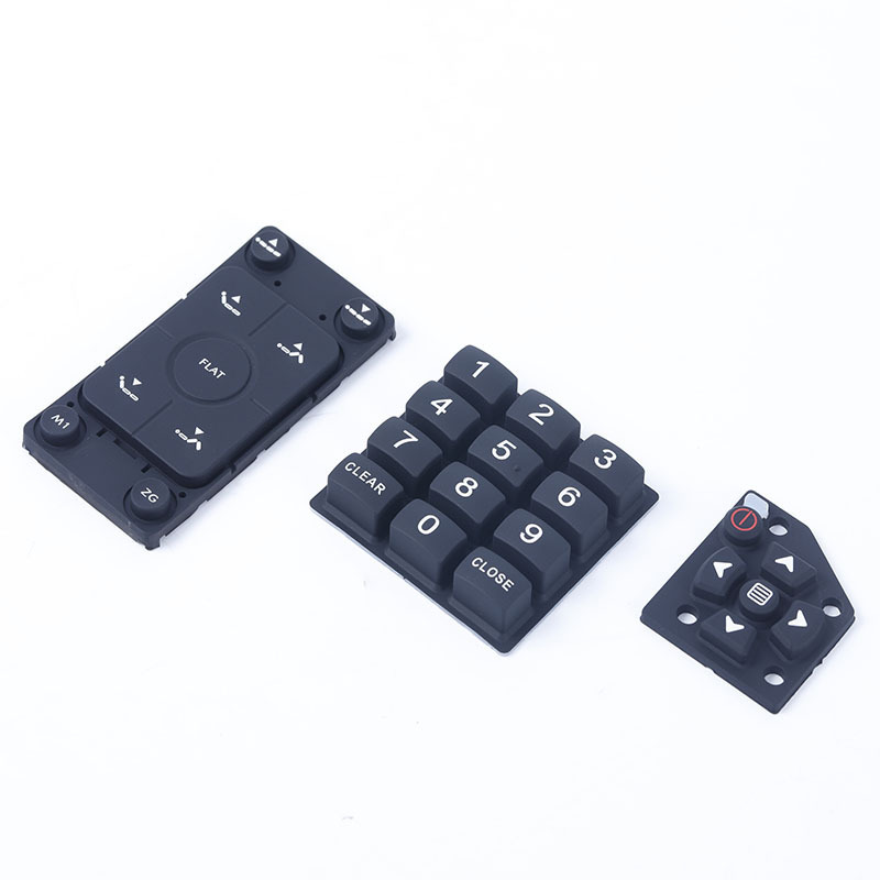 customized rectangular 4 x 4 5 x 5 digital keypads remotely silicone rubber keypad