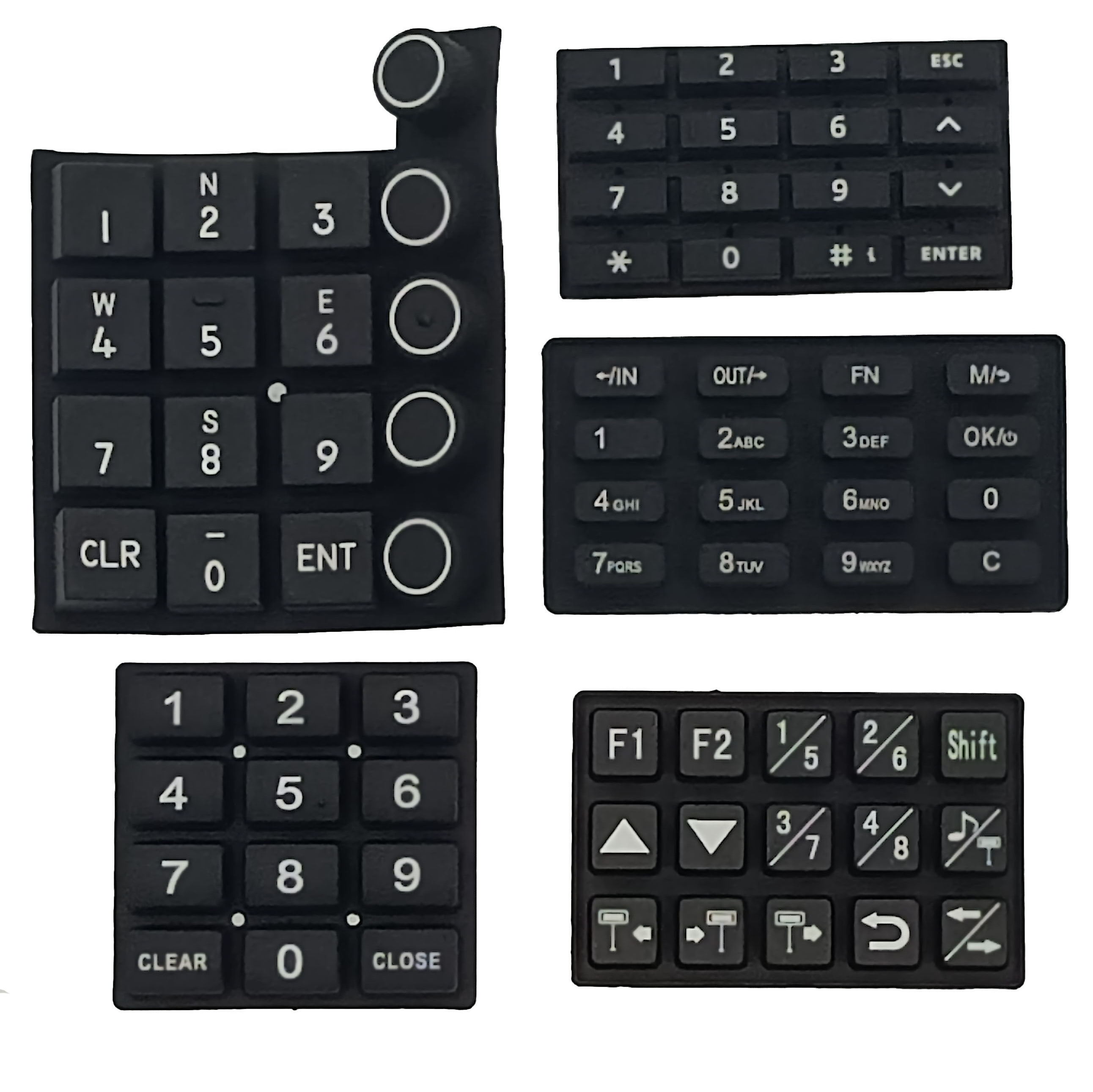 customized rectangular 4 x 4 5 x 5 digital keypads remotely silicone rubber keypad