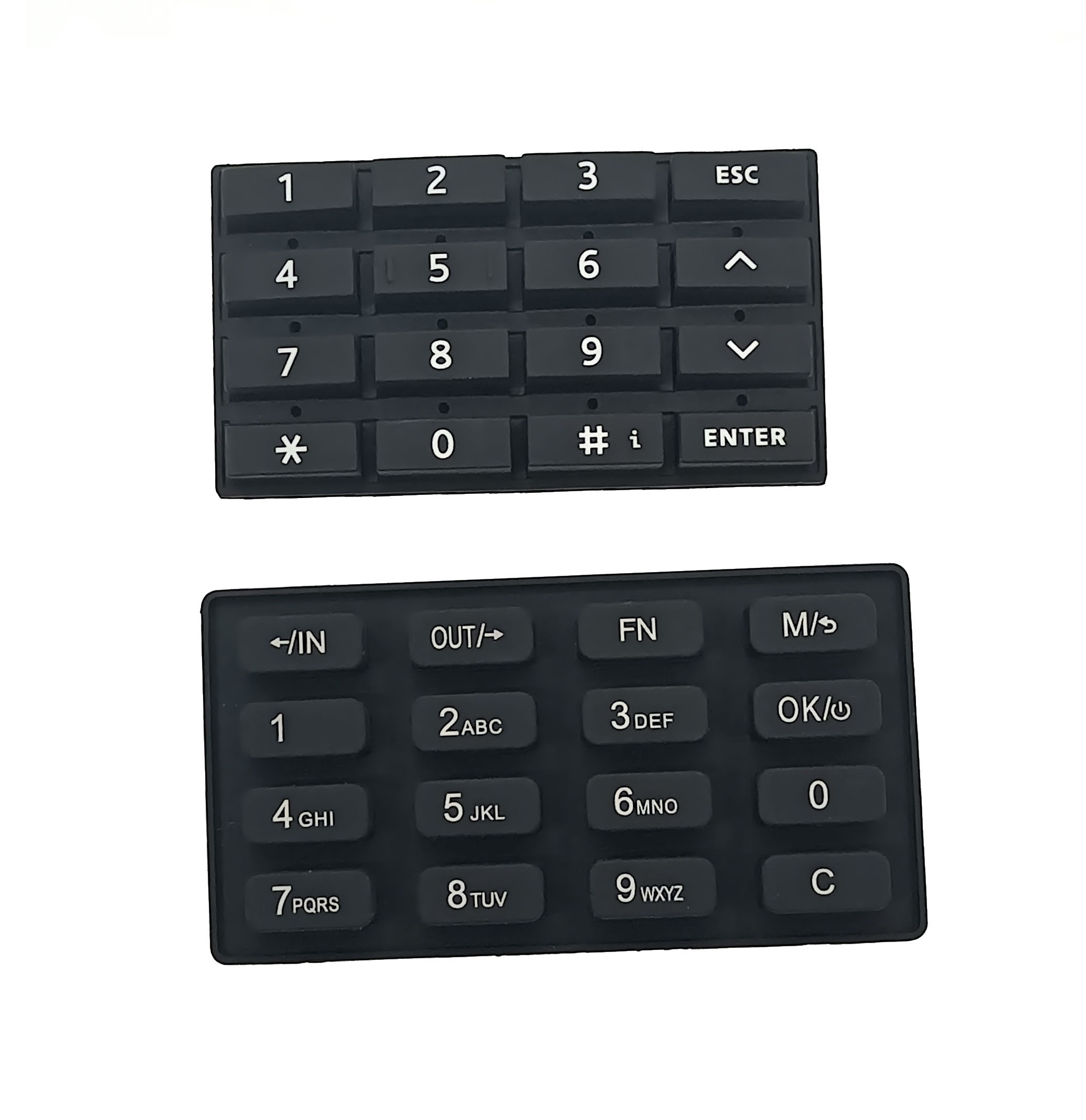 customized rectangular 4 x 4 5 x 5 digital keypads remotely silicone rubber keypad