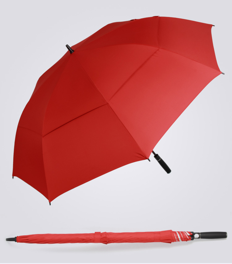 The Best Price of 72inch Color Coating Red Straight Umbrella Football Match UV Umbrella