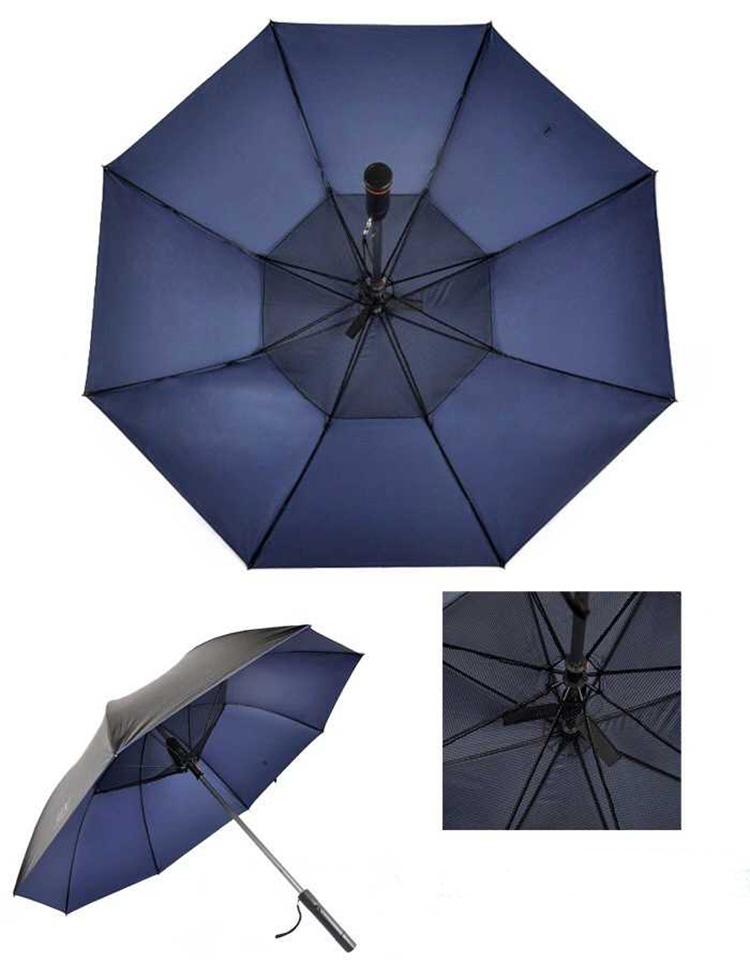 quality umbrella Special USB anti-uv waterproof solar fan straight umbrella with fan