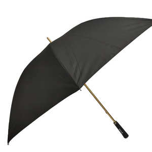 manual open Golden aluminum mid - stick fashion super light golf umbrella with Logo Printing