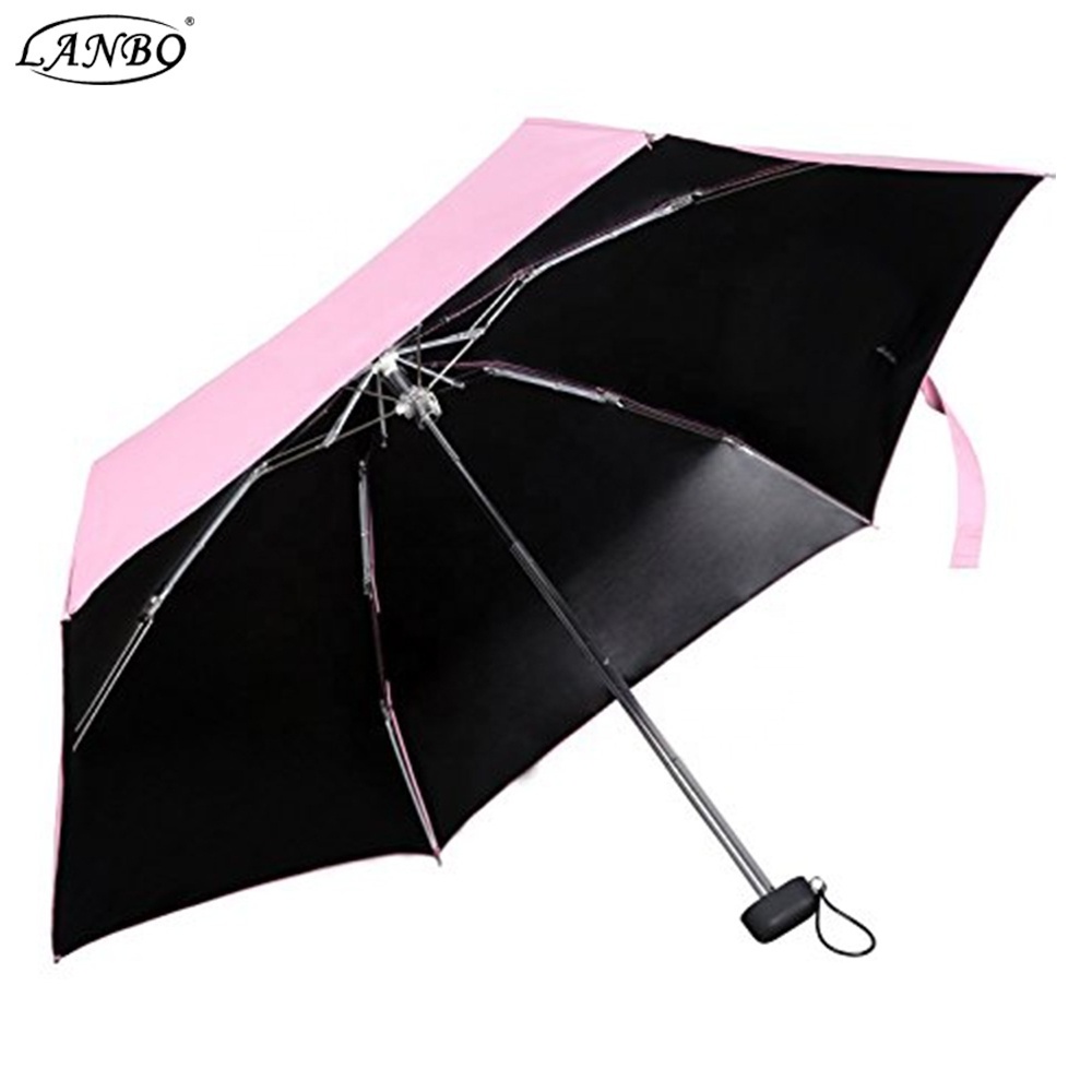 Sun City High Quality Portable Lightweight Pocket Parasol Umbrella  Compact Double Vented Custom Logo Travel 5 Folding umbrella