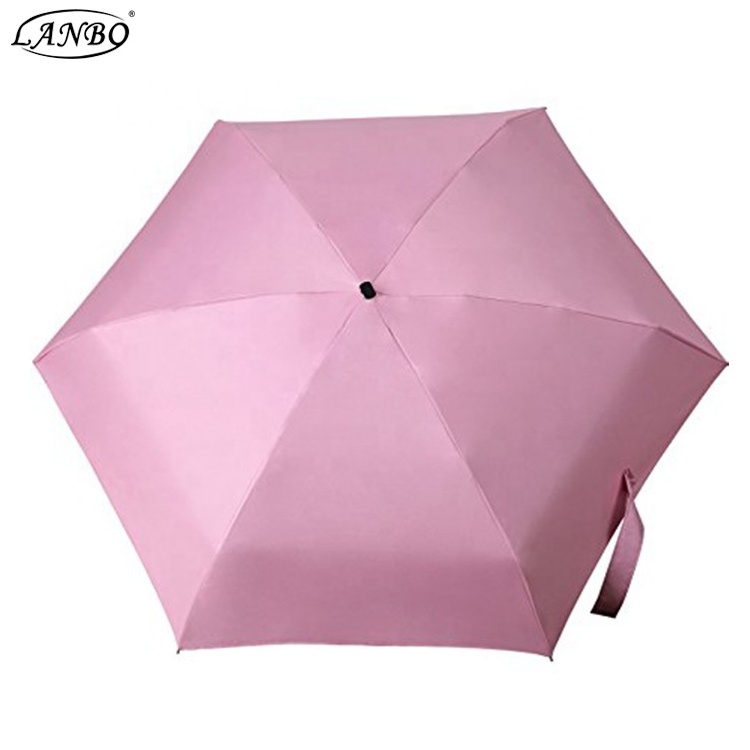 Sun City High Quality Portable Lightweight Pocket Parasol Umbrella  Compact Double Vented Custom Logo Travel 5 Folding umbrella