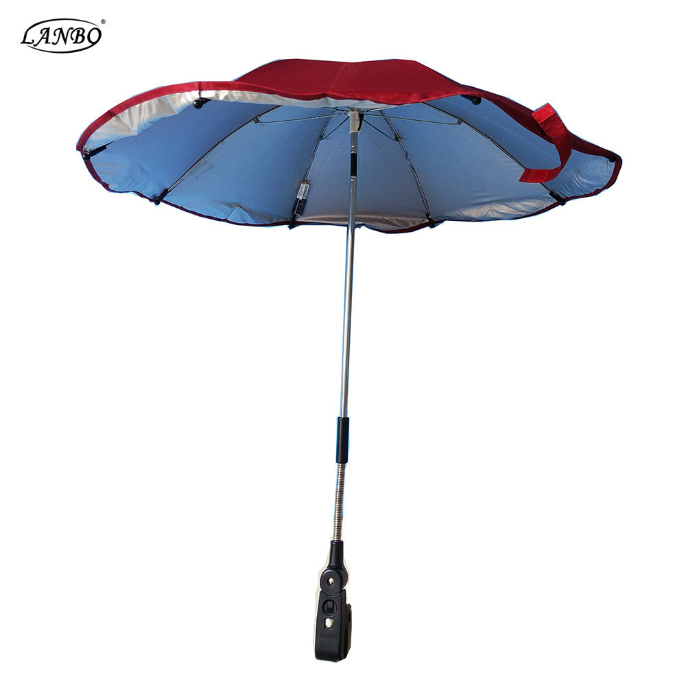 Chinese manufacturer self defense baby stroller straight rain umbrella