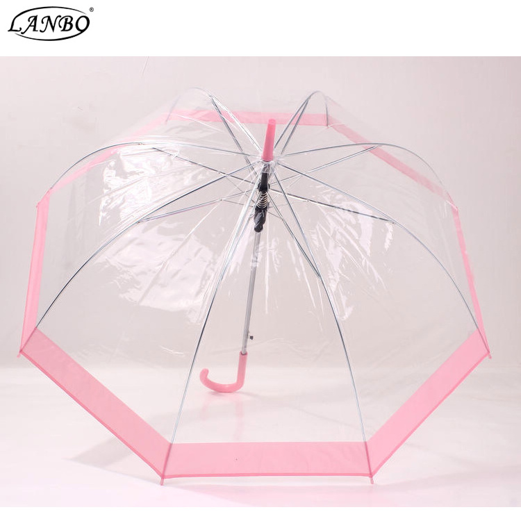 Transparent clear pvc transparent Umbrella Rain Women Creative Bird Cage pineapple umbrella