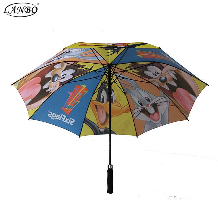 red and green colour changing compact sun customized golf umbrella