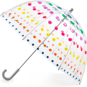 totes Kid's Bubble Umbrella with Easy Grip Handle Clear