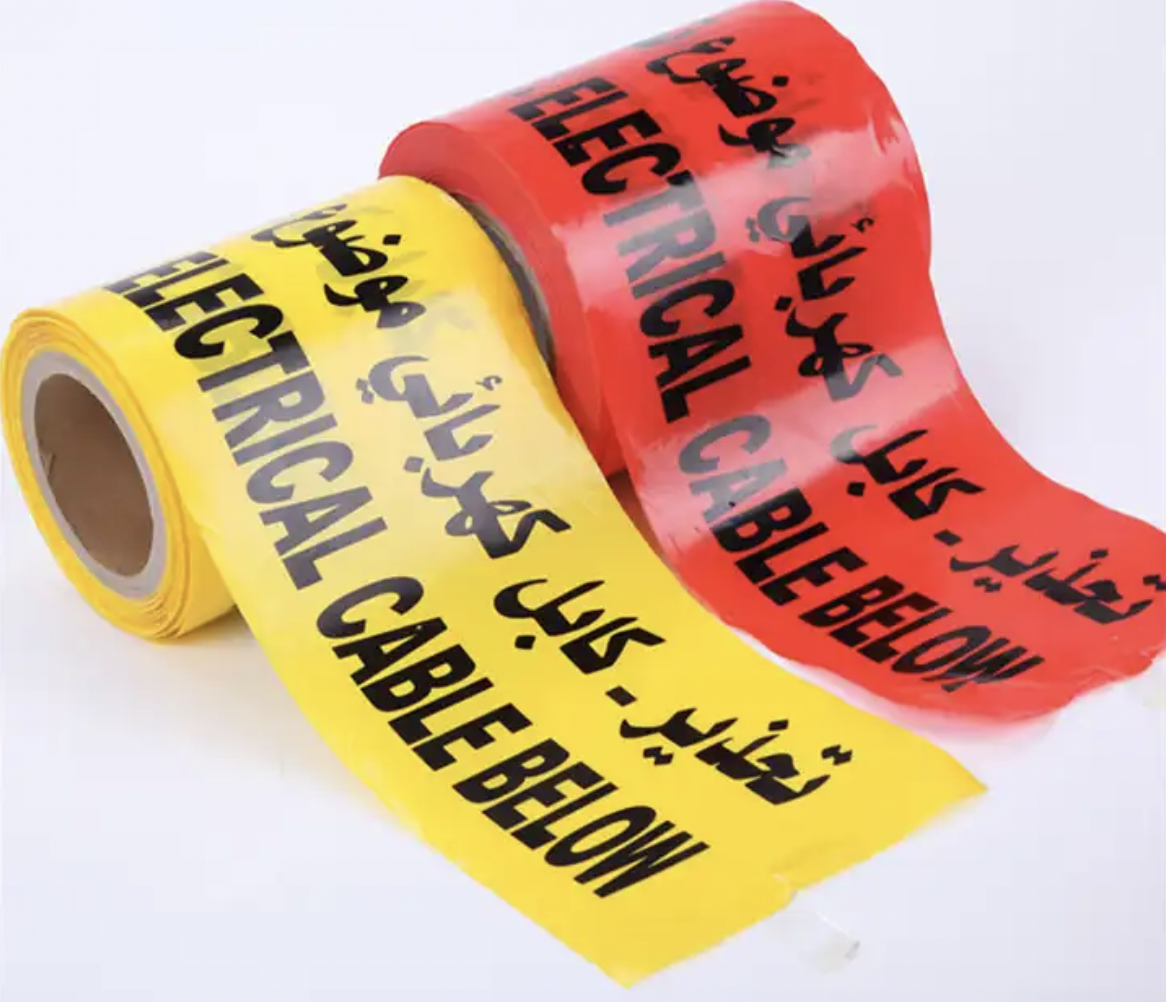 2023 Hot Sale Aluminum Foil Warning Tape Underground Can Be Detected Marking Tape, Warning Tape