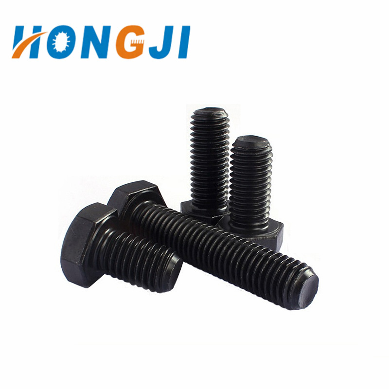 Fastener Grade 8.8 10.9 12.9 High Tensile Black Oxide Hex Head Bolts DIN 931 DIN 933 Bolt