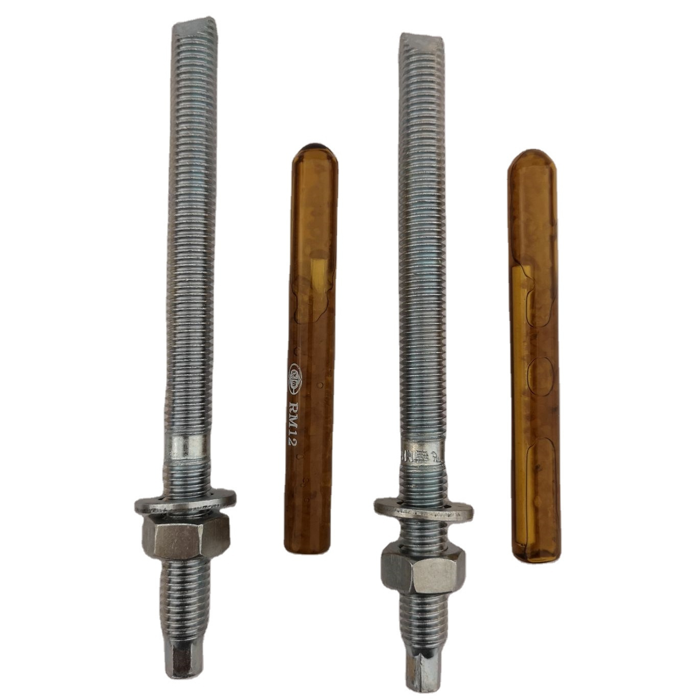 China Factory Carbon Steel Chemical Anchor Bolt with zinc plated chemical anchor stud bolt