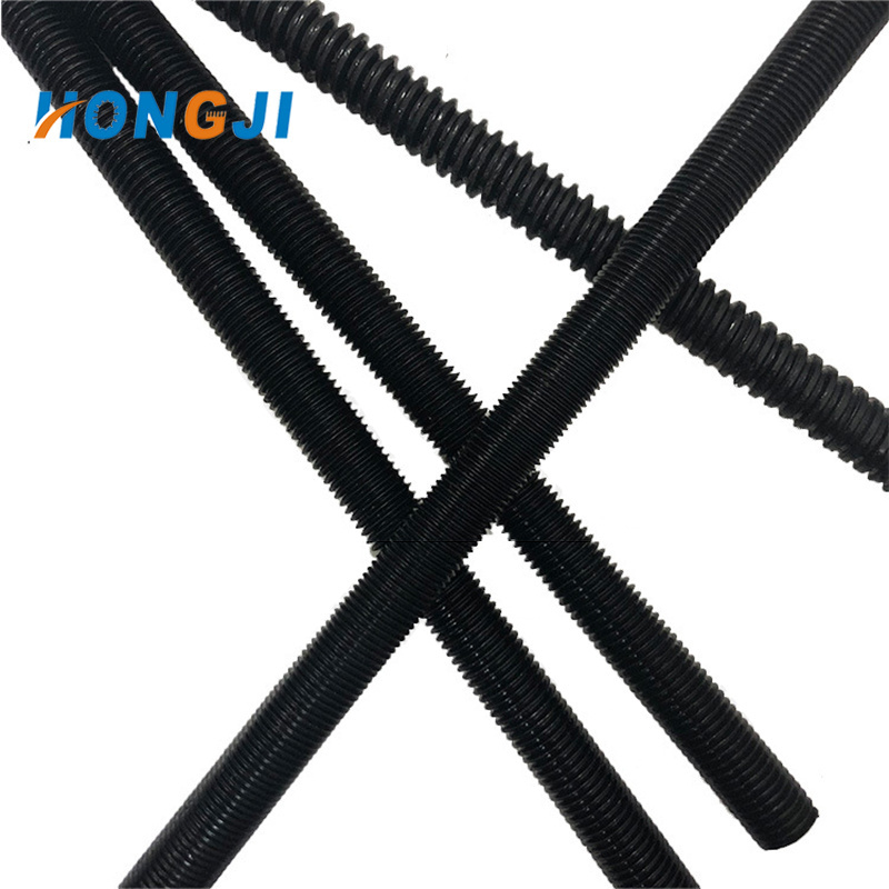 carbon steel din975 thread rod with black oxide