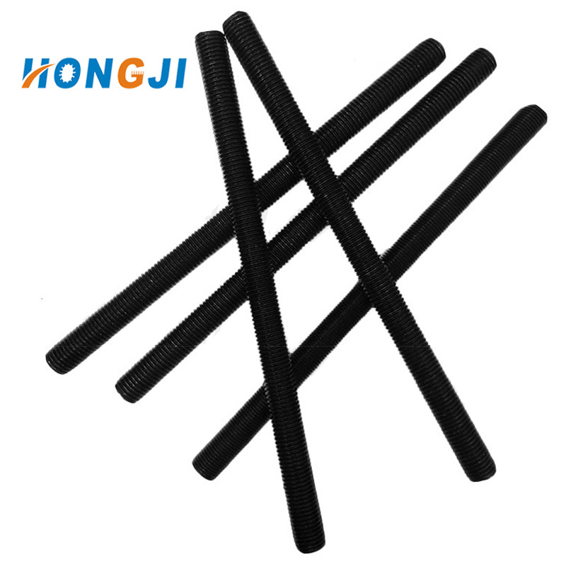 carbon steel din975 thread rod with black oxide