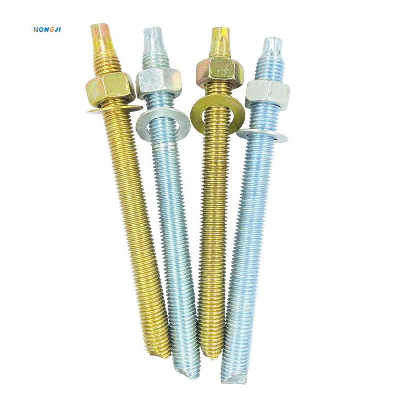 China Factory Carbon Steel Chemical Anchor Bolt with zinc plated chemical anchor stud bolt