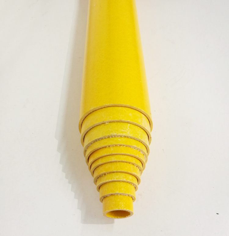 lightweight Insulated Fiberglass GRP FRP tube for Insulated telescopic poles