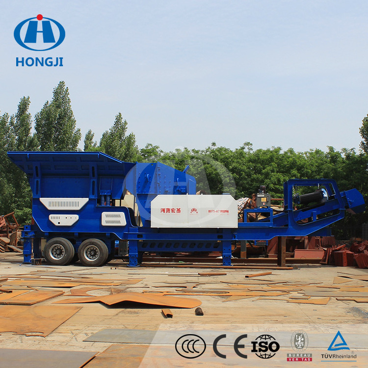 China 200TPH Track Crawler Mobile Concrete Used River Stone Jaw Crusher Plant Equipment