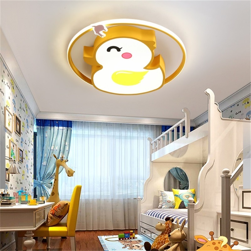 Hot Sale Children's Ceiling Lamp Cartoon Little Yellow Duck Modern Fashion Suitable For Children's Room Bedroom Kindergarten