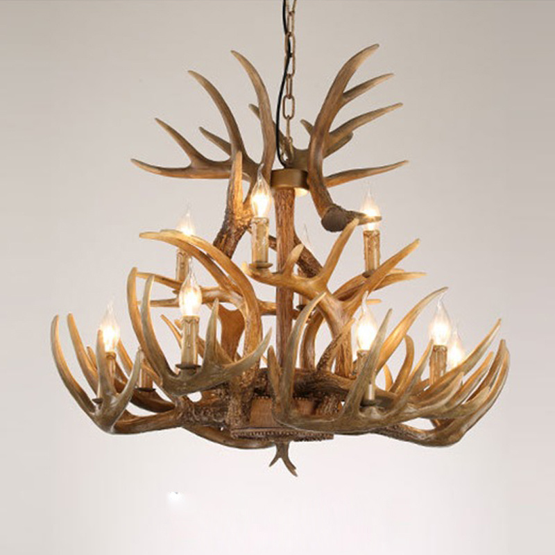 Antler Ceiling Lamp LED Pendant Light Creative Design  Fixtures for Home Decor Large Chandelier Modern