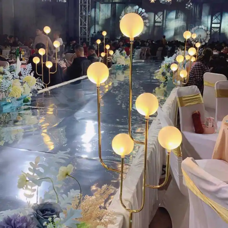 Modern Wedding Lights Festive Atmosphere LED Evening Stage Lights Roads Small Apples Fresh Background Decoration