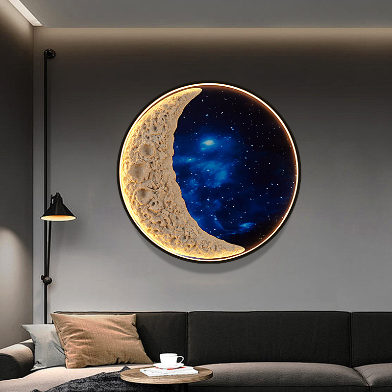 Modern Picture Wall Light outer space LED Mural Lamp For Home Living Room Study Bedroom Children's room Decor Painting